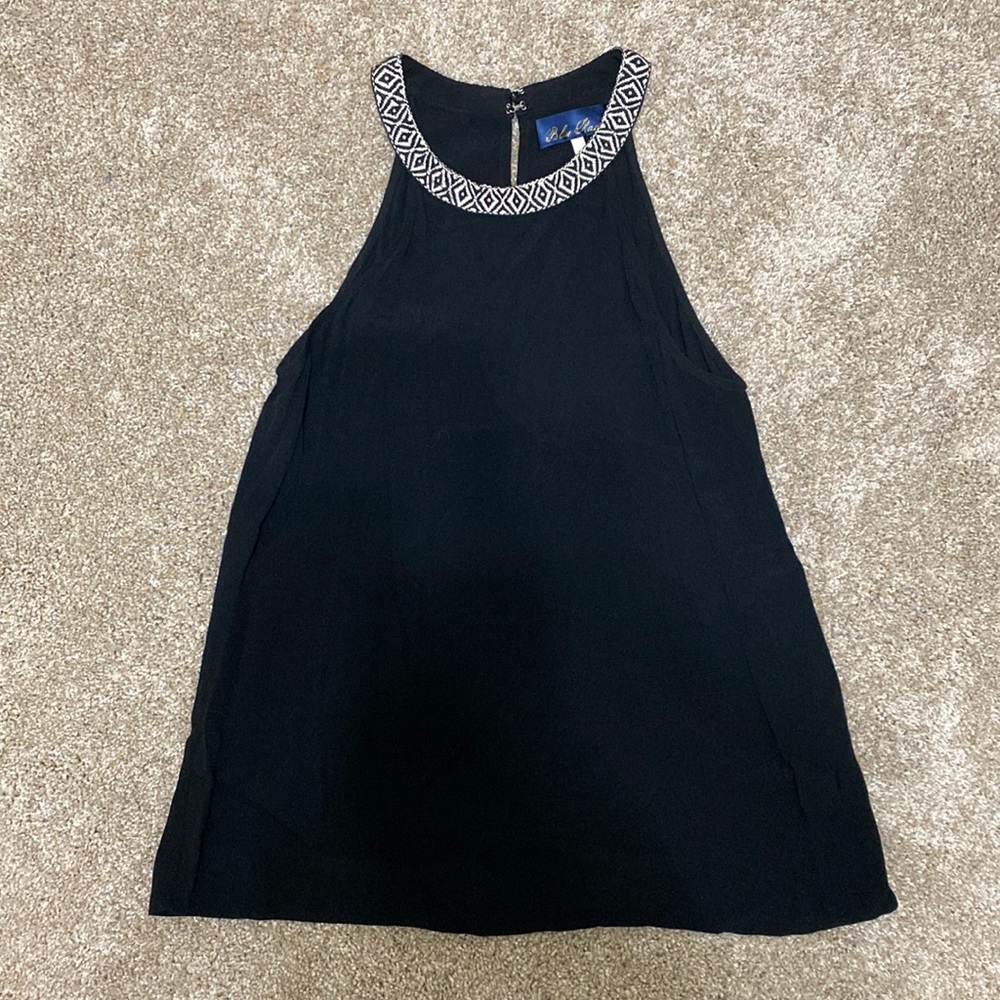 Francesca’s Blue Rain High Neck Tank